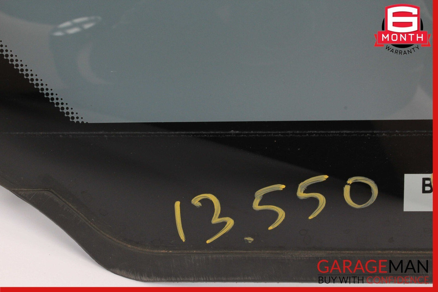 11-16 BMW 525i 535i 550i Rear Right Side Quarter Window Glass OEM