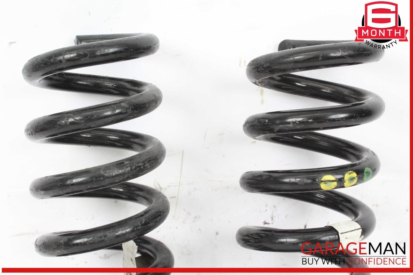 14-17 Maserati Ghibli Rear Right & Left Suspension Coil Spring Absorber Set OEM