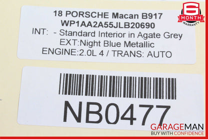 15-24 PORSCHE MACAN REAR RIGHT SIDE DOOR CONTROL MODULE OEM 4H0959795P