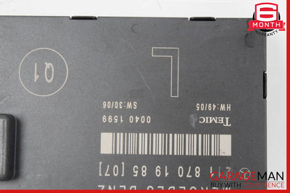 03-09 Mercedes W211 E350 E550 E63 AMG Front Left Side Door Control Module Unit