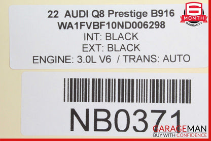 17-24 Audi Q7 Q8 Rear Tailgate Liftgate Trunk Lid Lock Latch Actuator OEM
