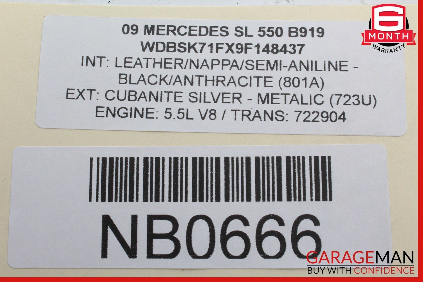 00-14 Mercedes R230 SL550 Seat Belt Seatbelt Tension Sensor 2158600505 OEM