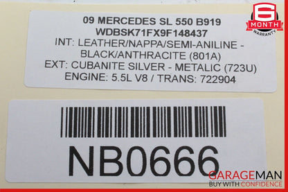00-14 Mercedes R230 SL550 Seat Belt Seatbelt Tension Sensor 2158600505 OEM