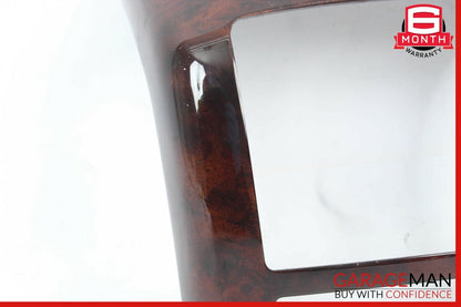 07-13 Mercedes W221 S550 S63 AMG Center Console Rear AC Control Trim Bezel Wood