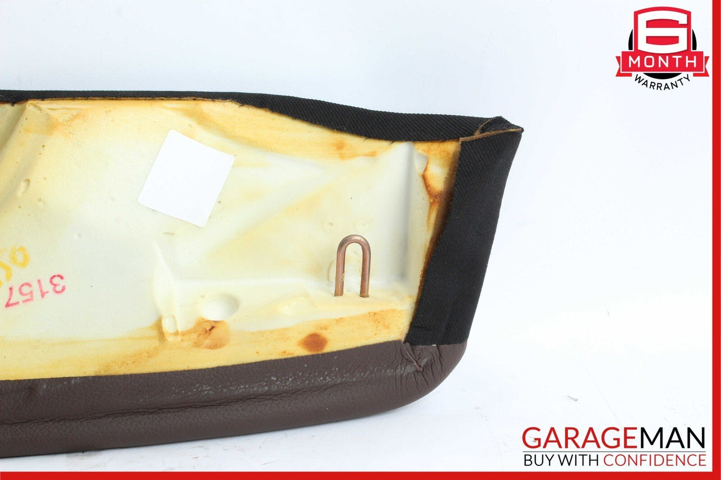 03-09 Mercedes W209 CLK350 Rear Right Passenger Side Bolster Cushion Cover Brown