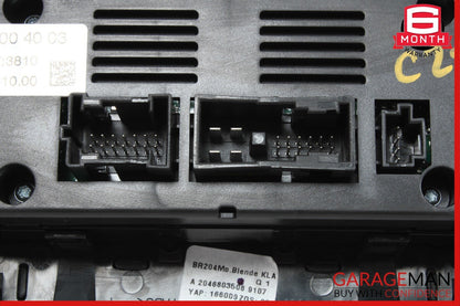 12-14 Mercedes W204 C250 C63 AC A/C Heater Climate Control Switch Trim Assembly
