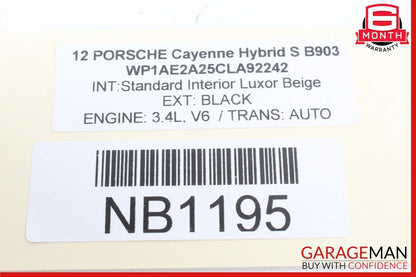 11-18 Porsche Cayenne 958 S Rear Trunk Tailgate Liftgate Control Module Unit OEM