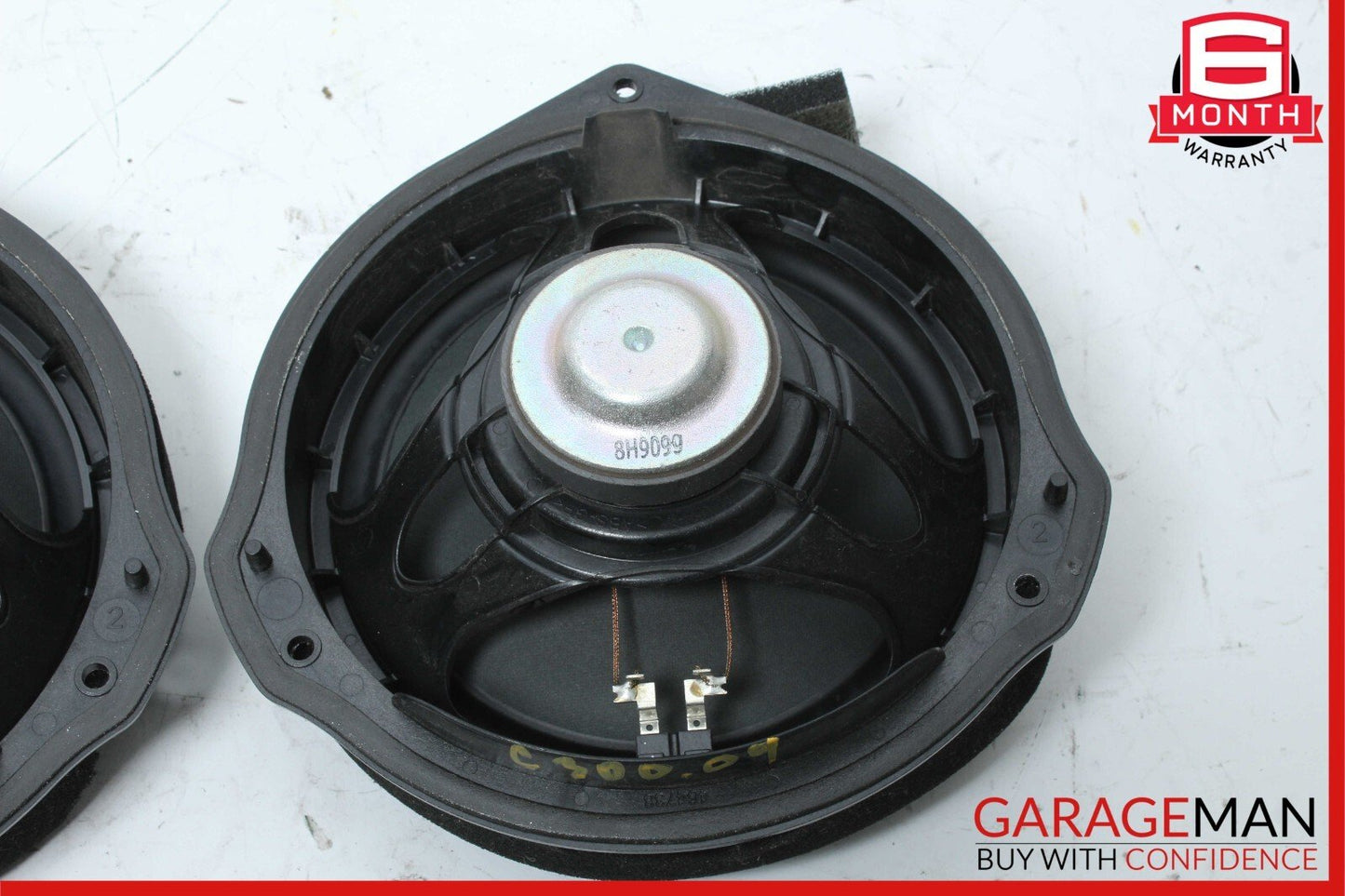 08-14 Mercedes W204 C300 Front Right & Left Side Door Sound Speaker Set of 2 Pc