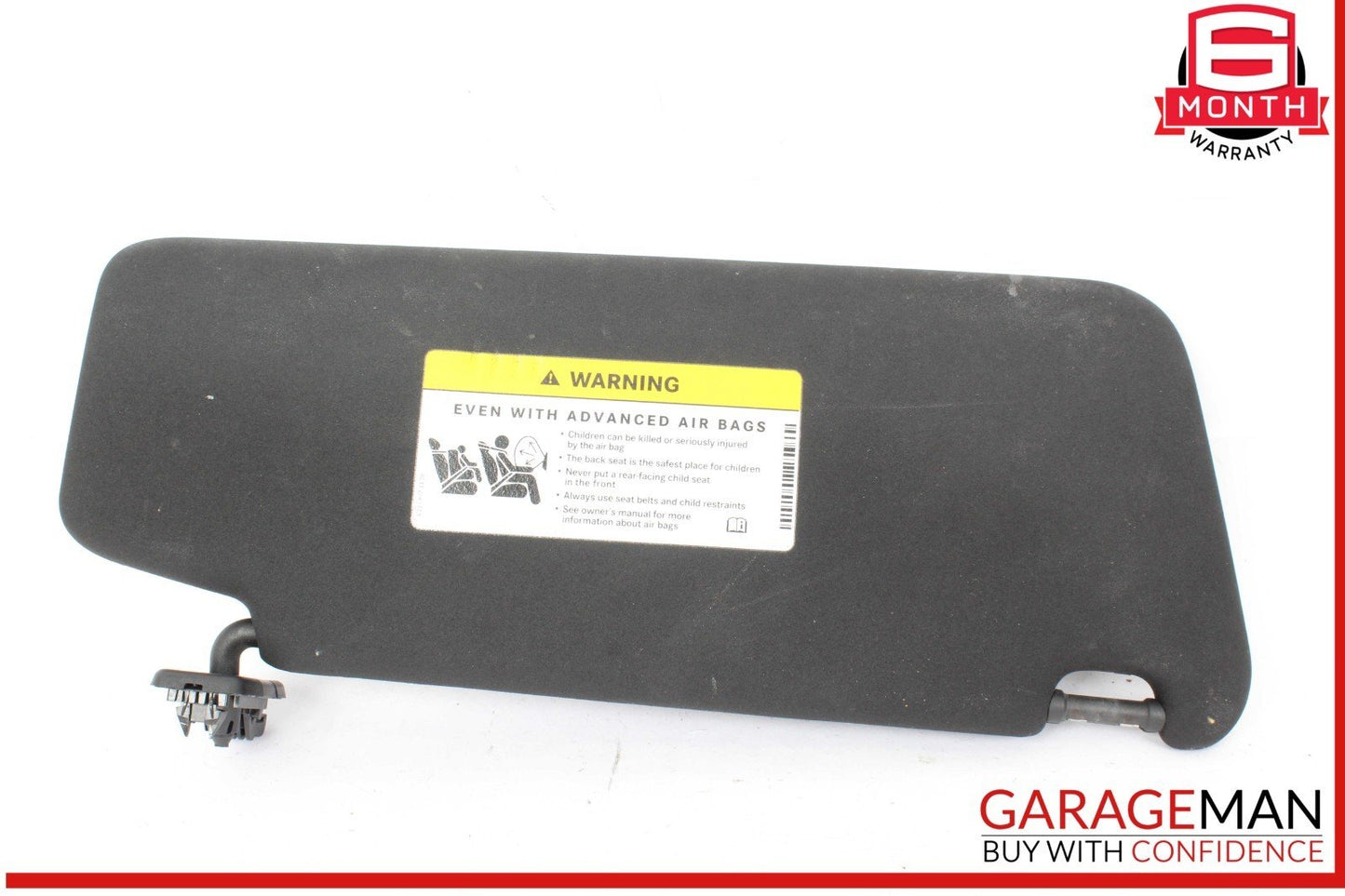 08-14 Mercedes W204 C250 C300 C350 Front Right Side Sunvisor Sun Visor Black OEM