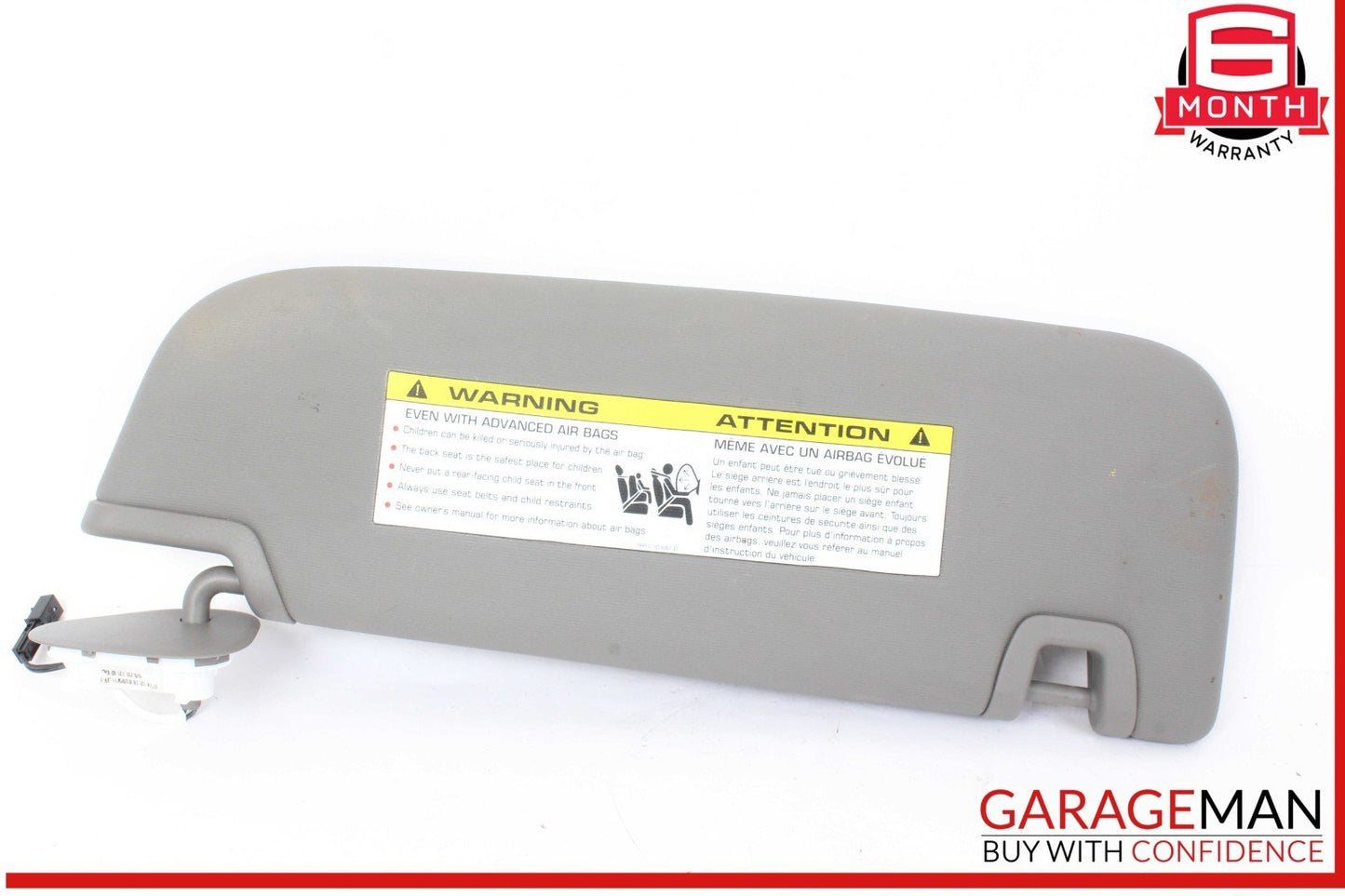 10-16 Porsche Panamera 970 Front Left Driver Side Sunvisor Sun Visor Gray OEM