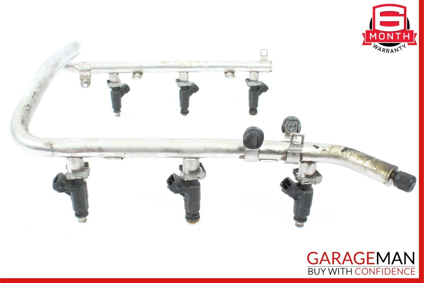 98-00 Mercedes ML320 E320 CLK320 Fuel Injector Injection Rail w/ Fuel Injectors