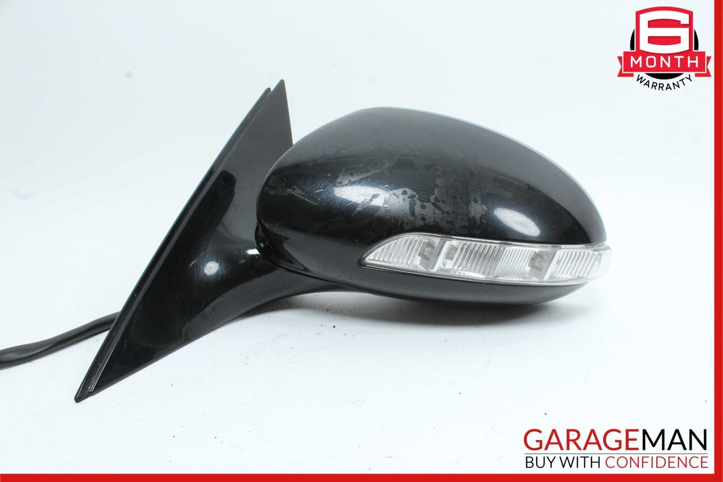 07-09 Mercedes W221 S550 S600 Front Left Side Mirror Door Rear View Black OEM