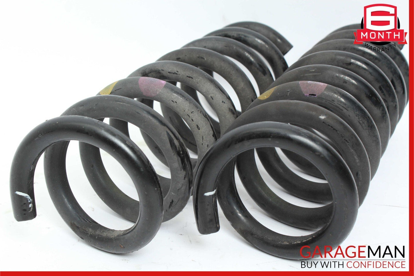 08-14 Mercedes W204 C250 C300 C350 Rear Shock Strut Coil Spring Set of 2 OEM