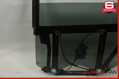 03-06 Porsche Cayenne 955 Rear Left Door Frame Window Regulator Glass Assy