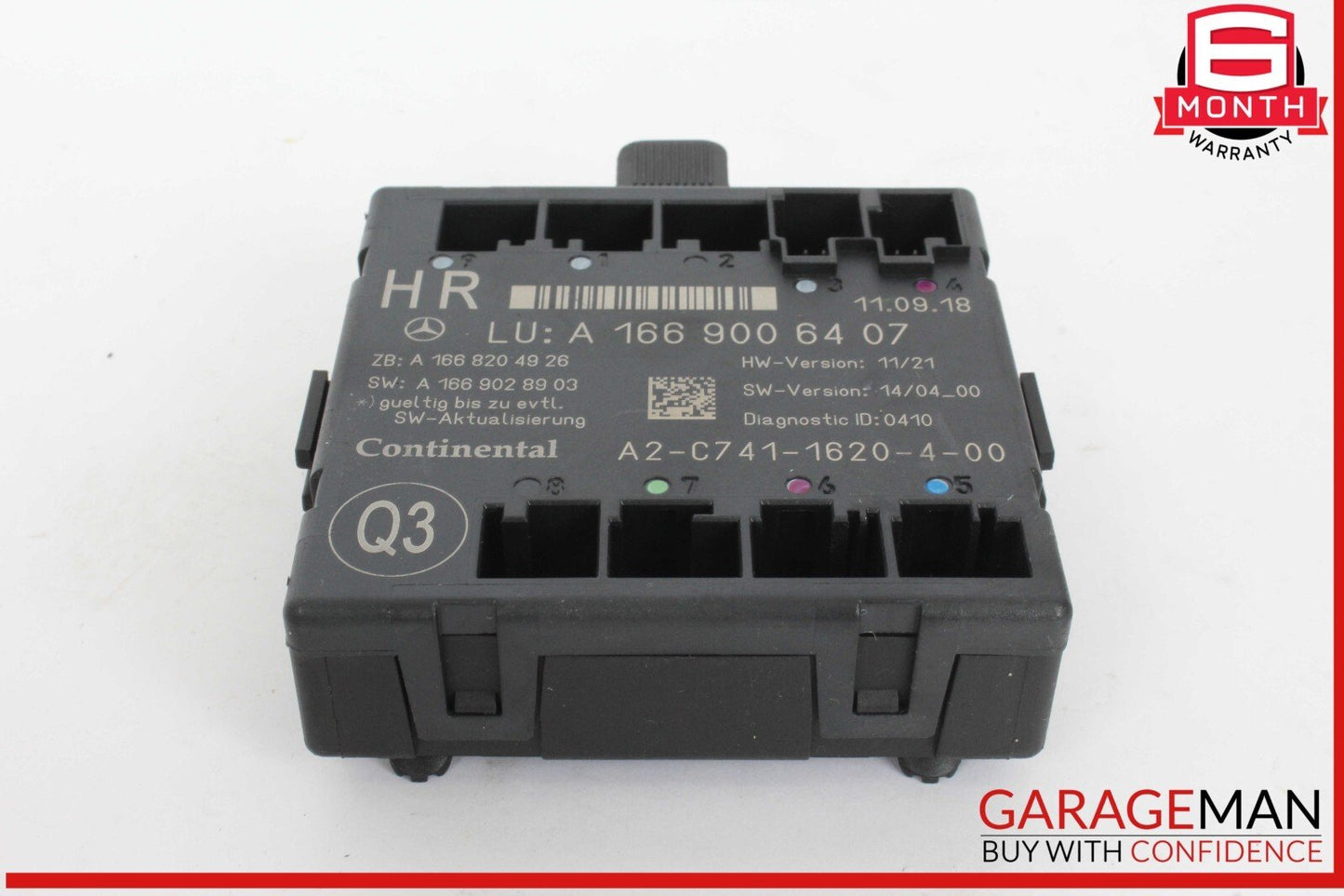 16-19 Mercedes W166 GLE400 Rear Right Passenger Side Door Control Module OEM