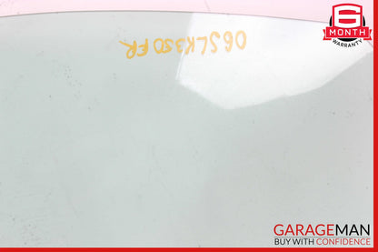 05-11 Mercedes R171 SLK350 Front Right Passenger Side Door Window Auto Glass OEM