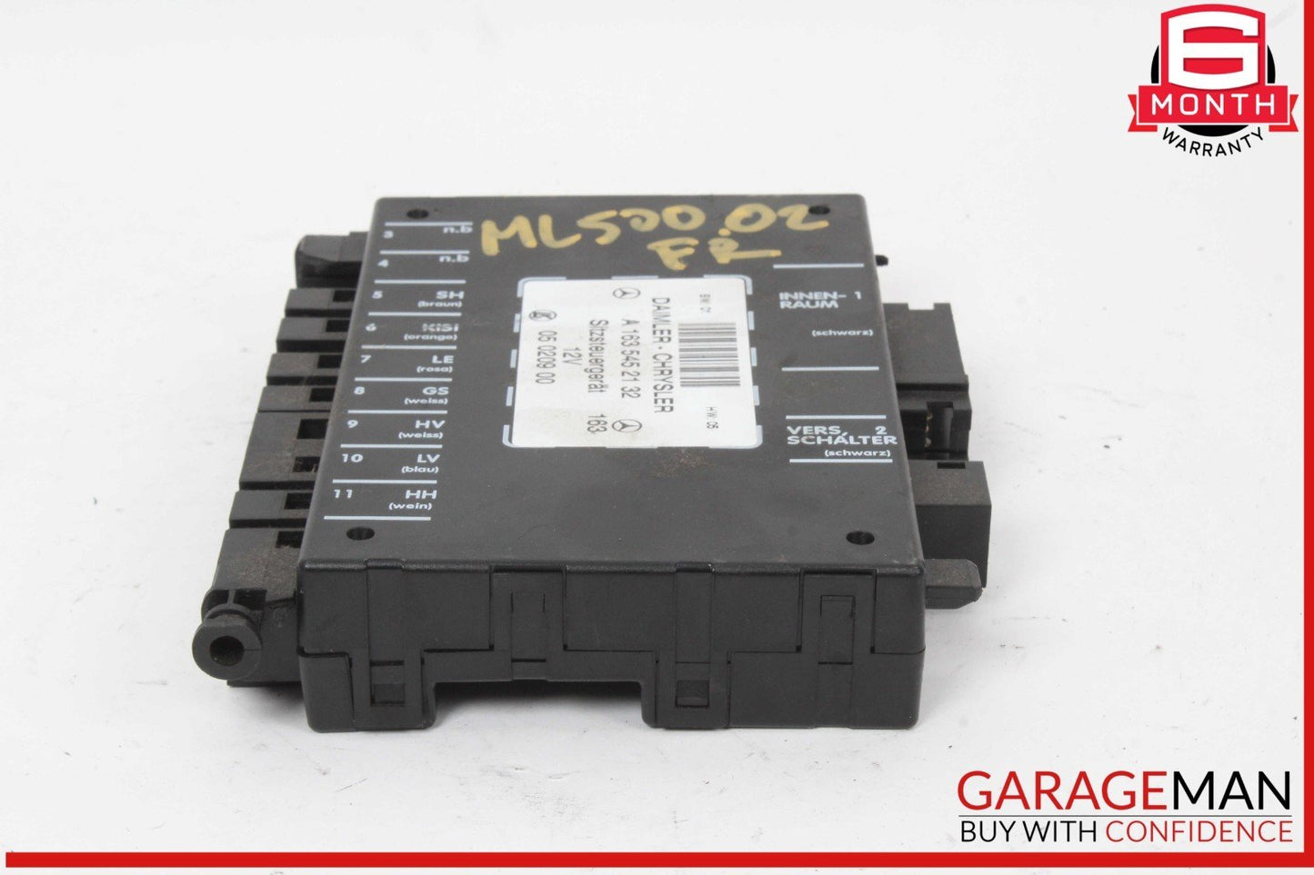 98-05 Mercedes W163 ML500 ML320 ML55 AMG Front Right / Left Seat Control Module