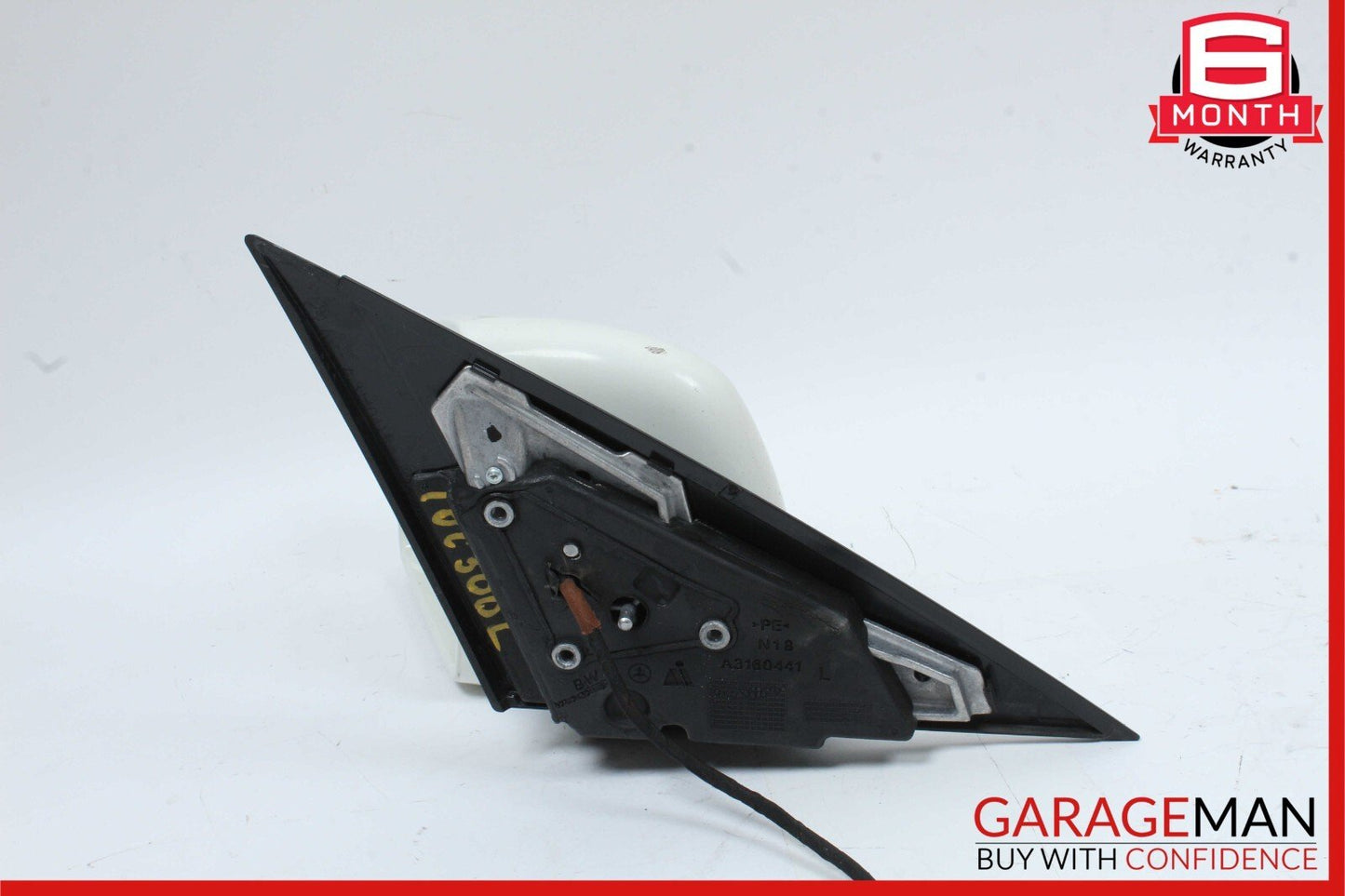 10-11 Mercedes W204 C300 Front Left Side Mirror Door Rear View White OEM