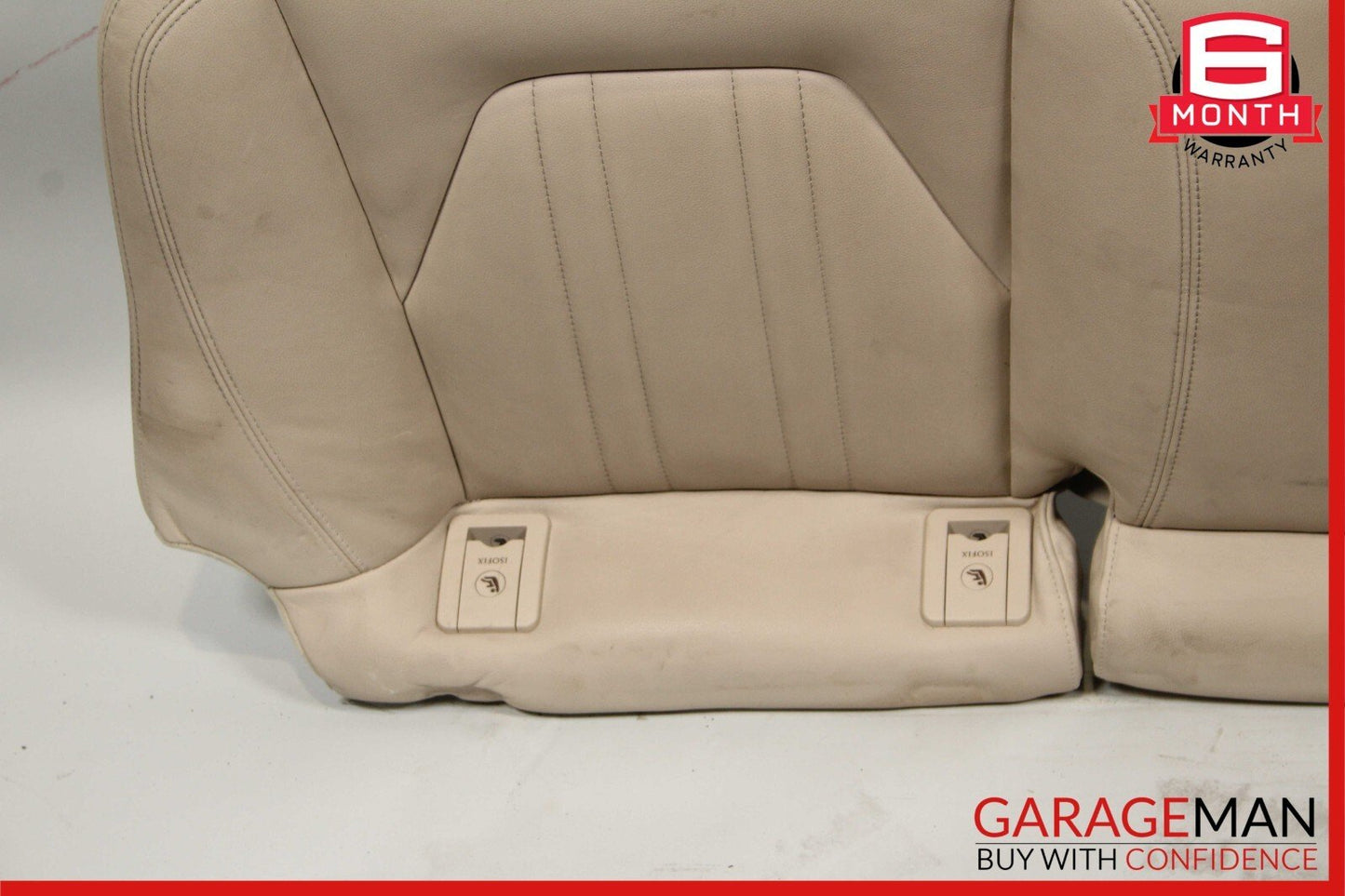14-17 Maserati Ghibli Rear Lower Bottom Bench Seat Cushion Cover Beige OEM