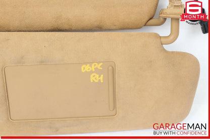 03-10 Porsche Cayenne 955 957 Front Right Side Sunvisor Sun Visor Shade OEM