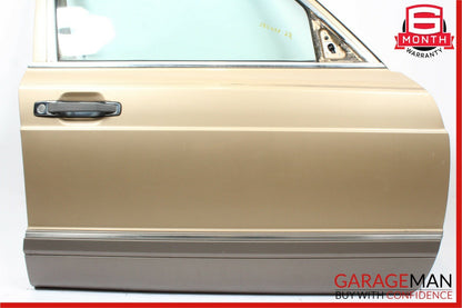 86-91 Mercedes W126 420SEL Front Right Side Door Shell Panel Assembly Beige OEM