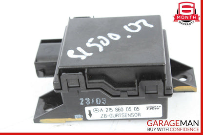 Mercedes R230 SL550 CL550 CL600 Seat Belt Seatbelt Tension Sensor Module Unit