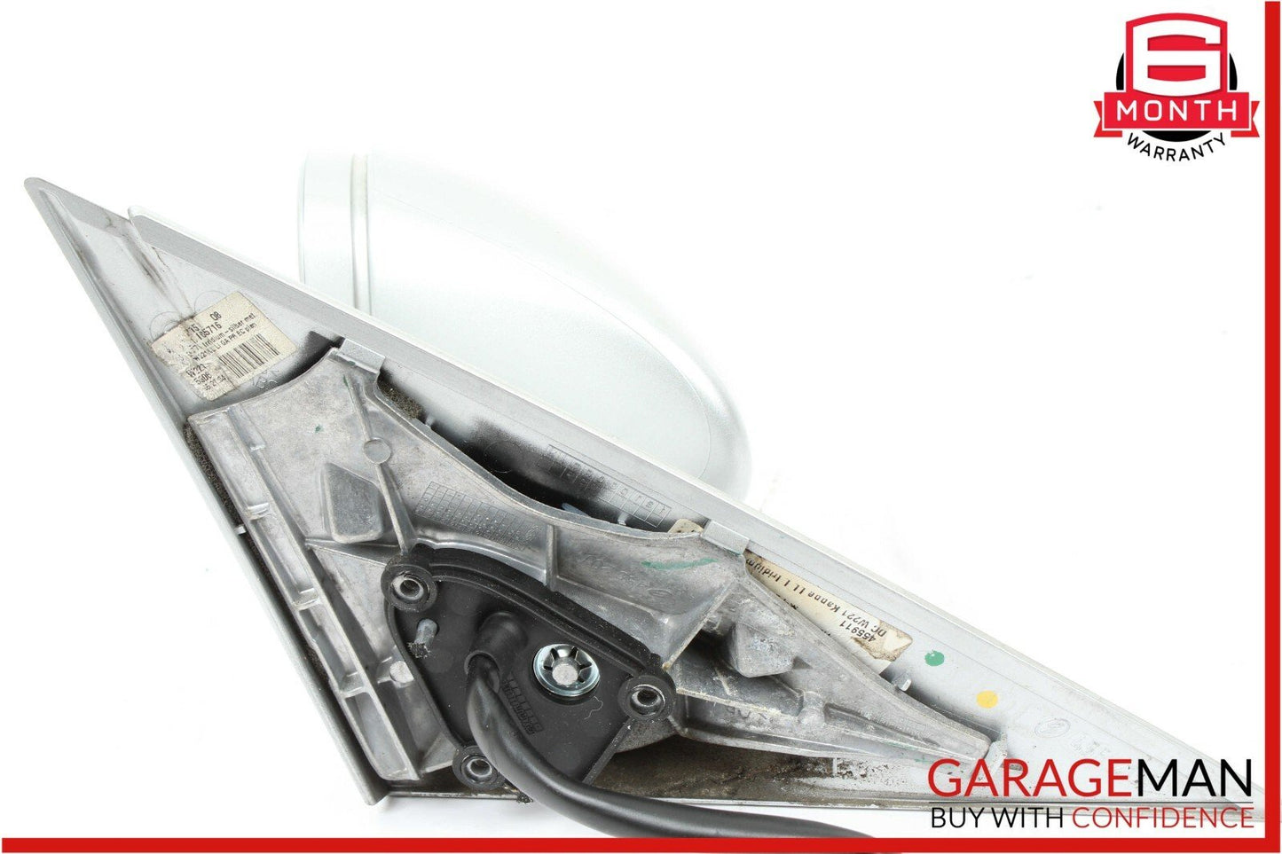 07-09 Mercedes W221 S550 S600 Front Left Side Mirror Door Rear View Silver