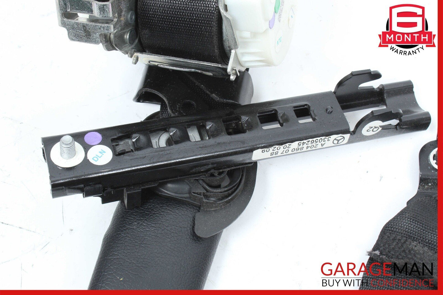 08-14 Mercedes W204 C300 C350 C250 Front Left Passenger Seat Belt Black OEM