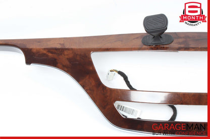 10-13 Mercedes W221 S550 S450 Dashboard Center Trim Molding Cover Bezel Wood
