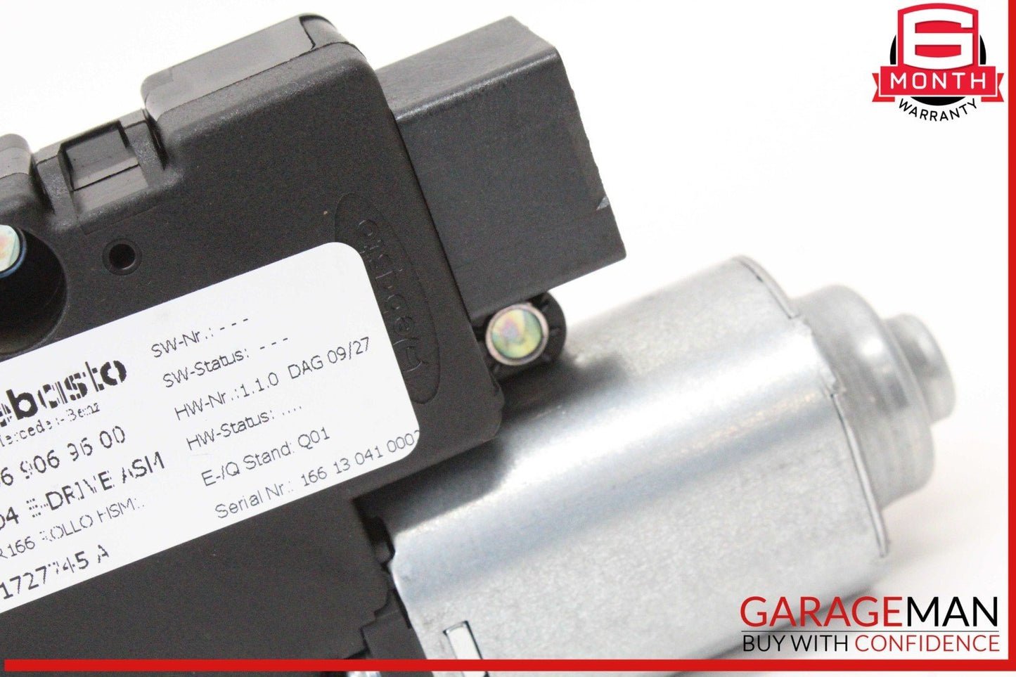 13-16 Mercedes X166 GL450 GL550 Panoramic Sunroof Glass Motor 1669069600 OEM