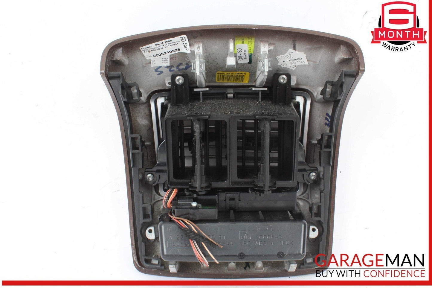 07-13 Mercedes W221 S550 Rear Center Console AC A/C Air Vent Trim 2216801639 OEM
