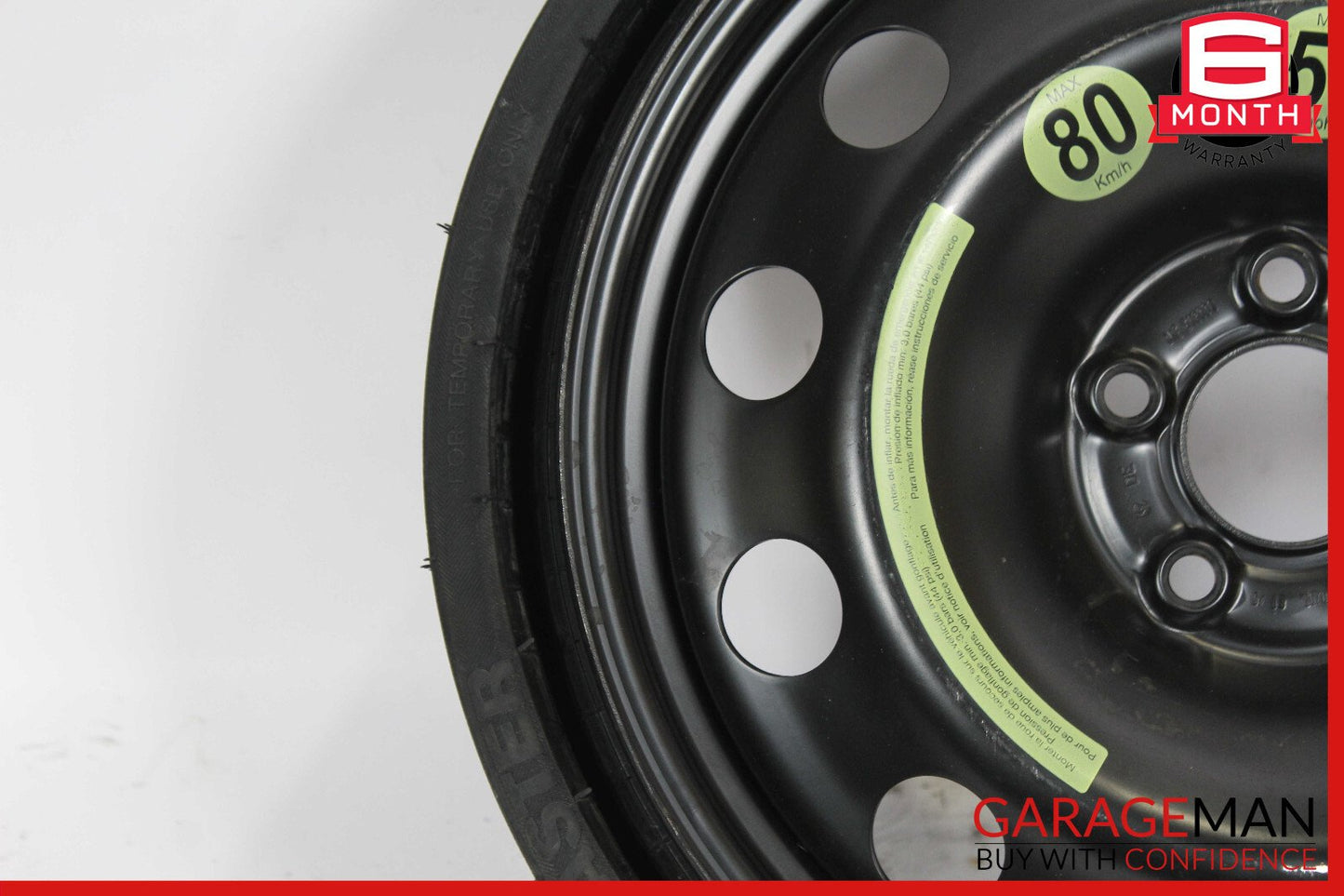 06-13 Mercedes W251 R320 R350 R500 Emergency Spare Tire Wheel Rim 195/75 18"