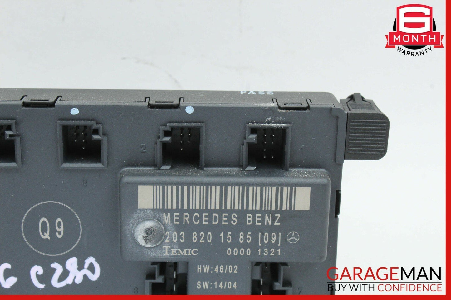 01-07 Mercedes W203 C280 Front Left Side Door Controller Module 2038201585