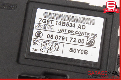 09-11 Jaguar XF Rear Right Door Control Module 7G9T14B534AD OEM