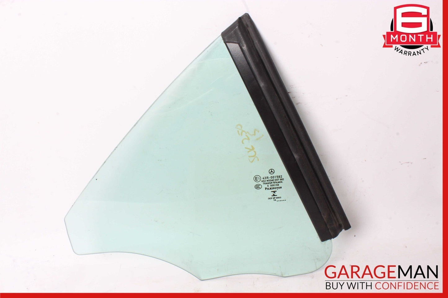 12-20 Mercedes R172 SLK250 SLK350 Rear Right Side Quarter Window Glass OEM