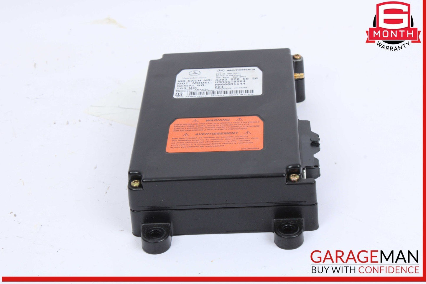 00-09 Mercedes W210 E320 SL550 Voice Command Control Module 1638201326 OEM