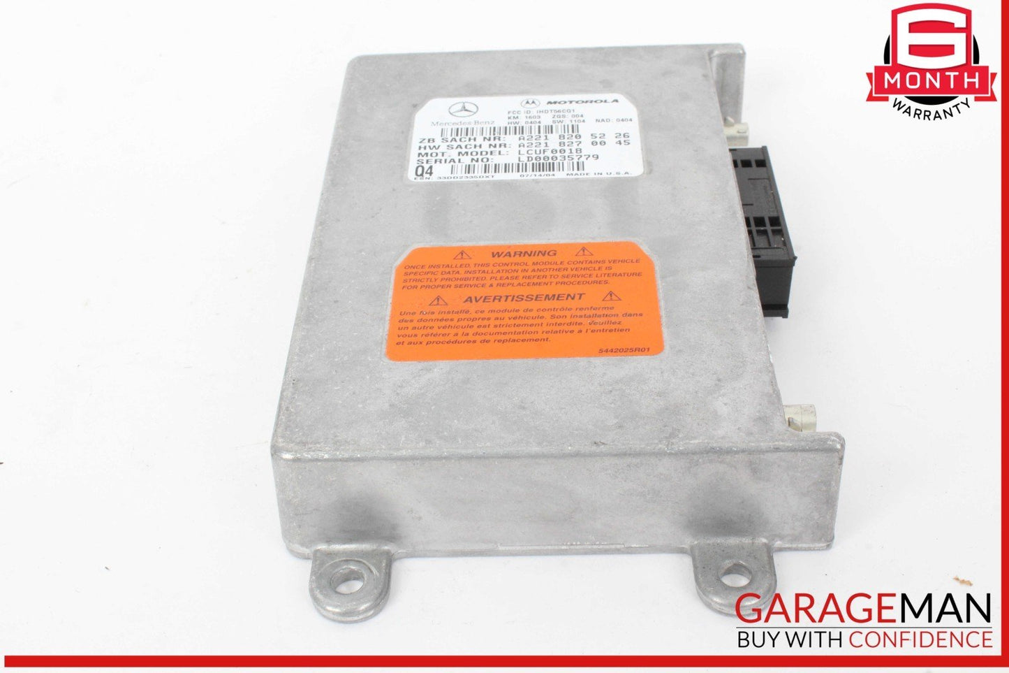 Mercedes R230 SL500 ML350 Voice Communication Control Module 2218205226 OEM