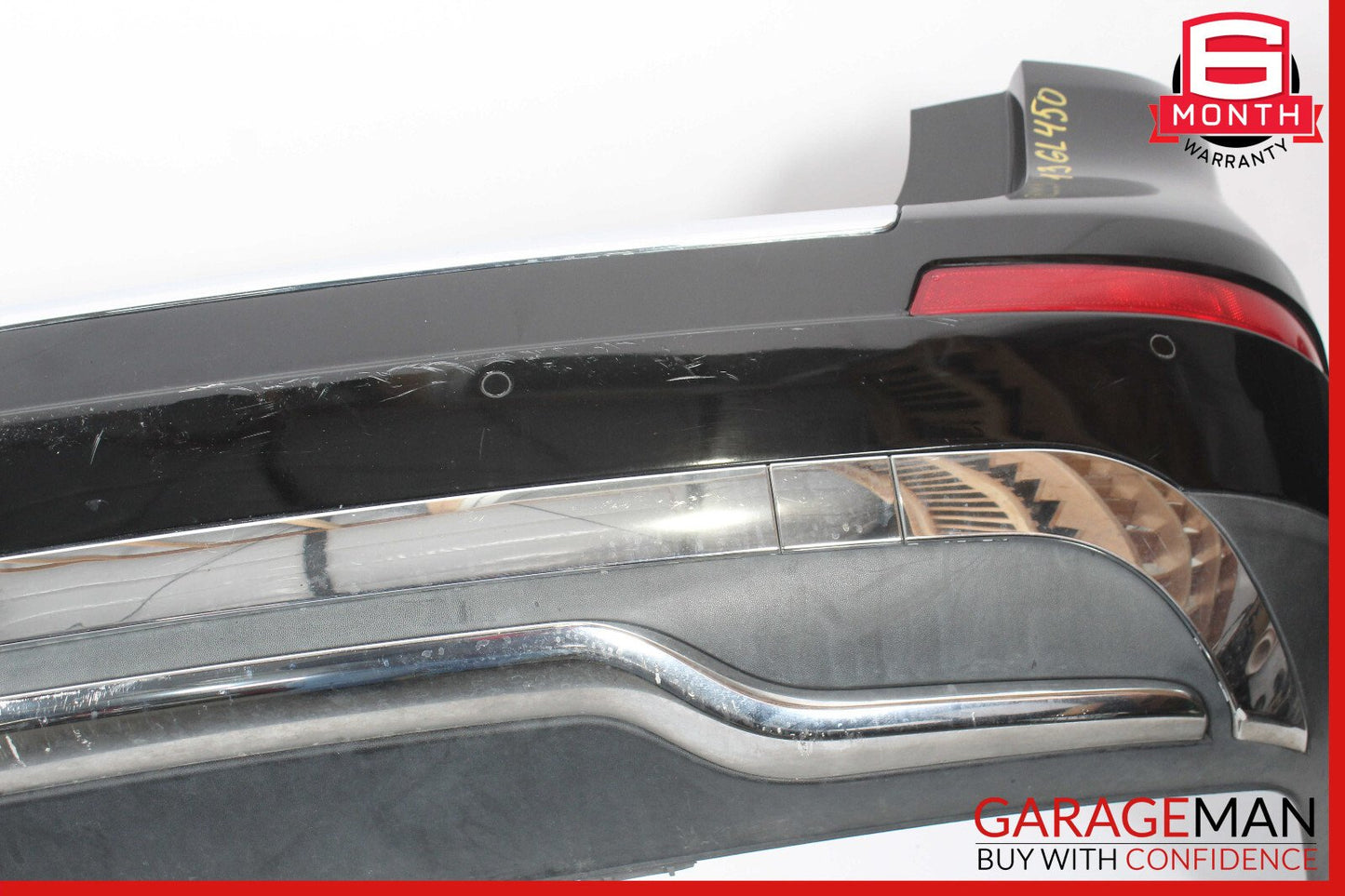 13-16 Mercedes X166 GL450 GL350 Rear Bumper Cover Assembly w/ Park Assist OEM