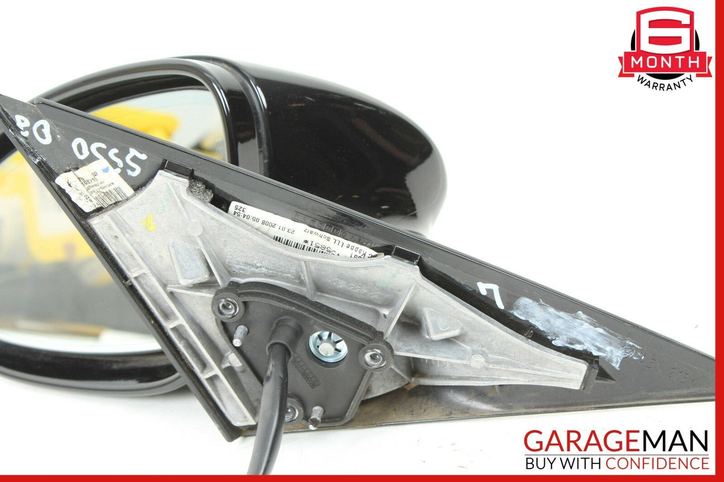 07-09 Mercedes W221 S450 S550 Front Left Driver Side Mirror Rear View Door Black