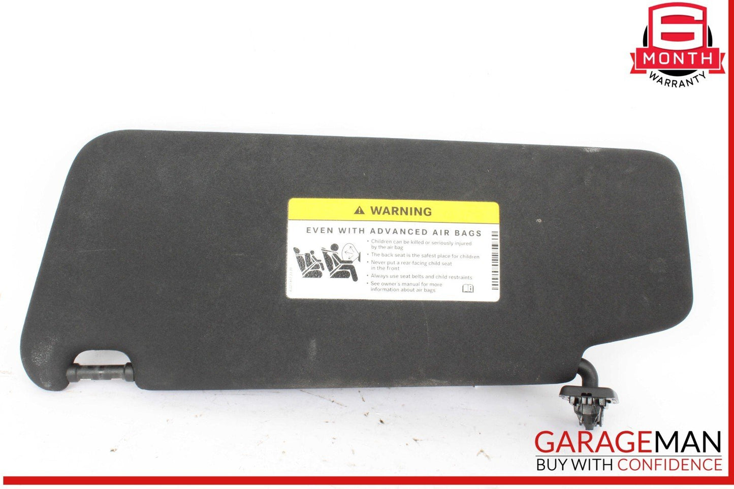 08-14 Mercedes W204 C250 C300 C350 Front Right Side Sunvisor Sun Visor Black OEM