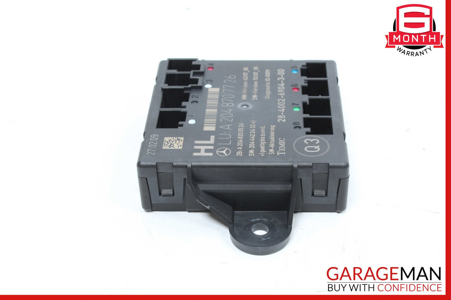 08-14 Mercedes W204 C250 C350 Rear Left Side Door Control Module 2048707726 OEM