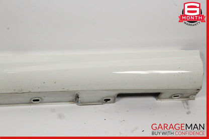 08-14 Mercedes W204 C250 AMG Sport Left Side Skirt Rocker Panel Calcite White