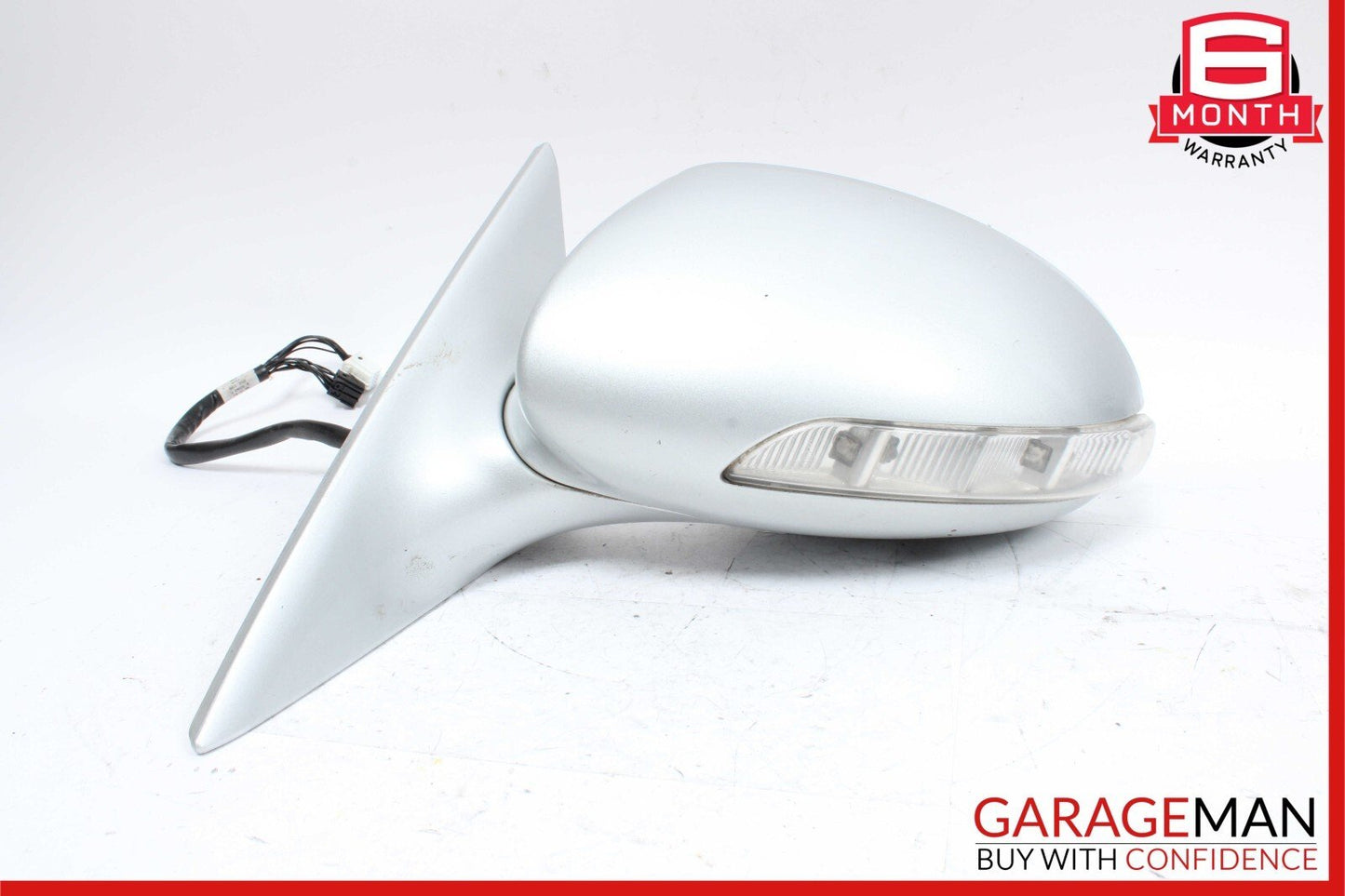 06-08 Mercedes W219 CLS500 Front Left Side Door Mirror Rear View Cubanite Silver