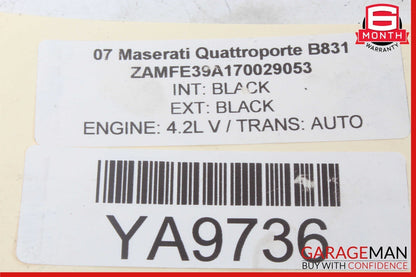 03-19 Maserati Quattroporte M139 Engine Vacuum Reservoir Tank OEM