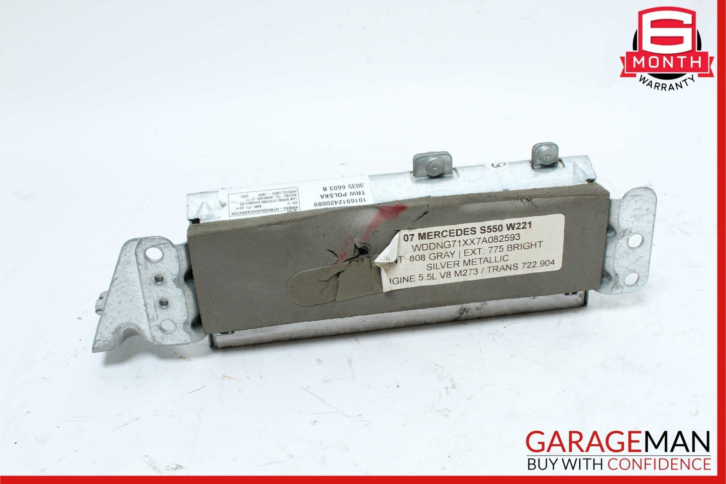 07-14 Mercedes W221 S550 CL550 CL600 Rear Left Side Quarter Airbag Air Bag OEM