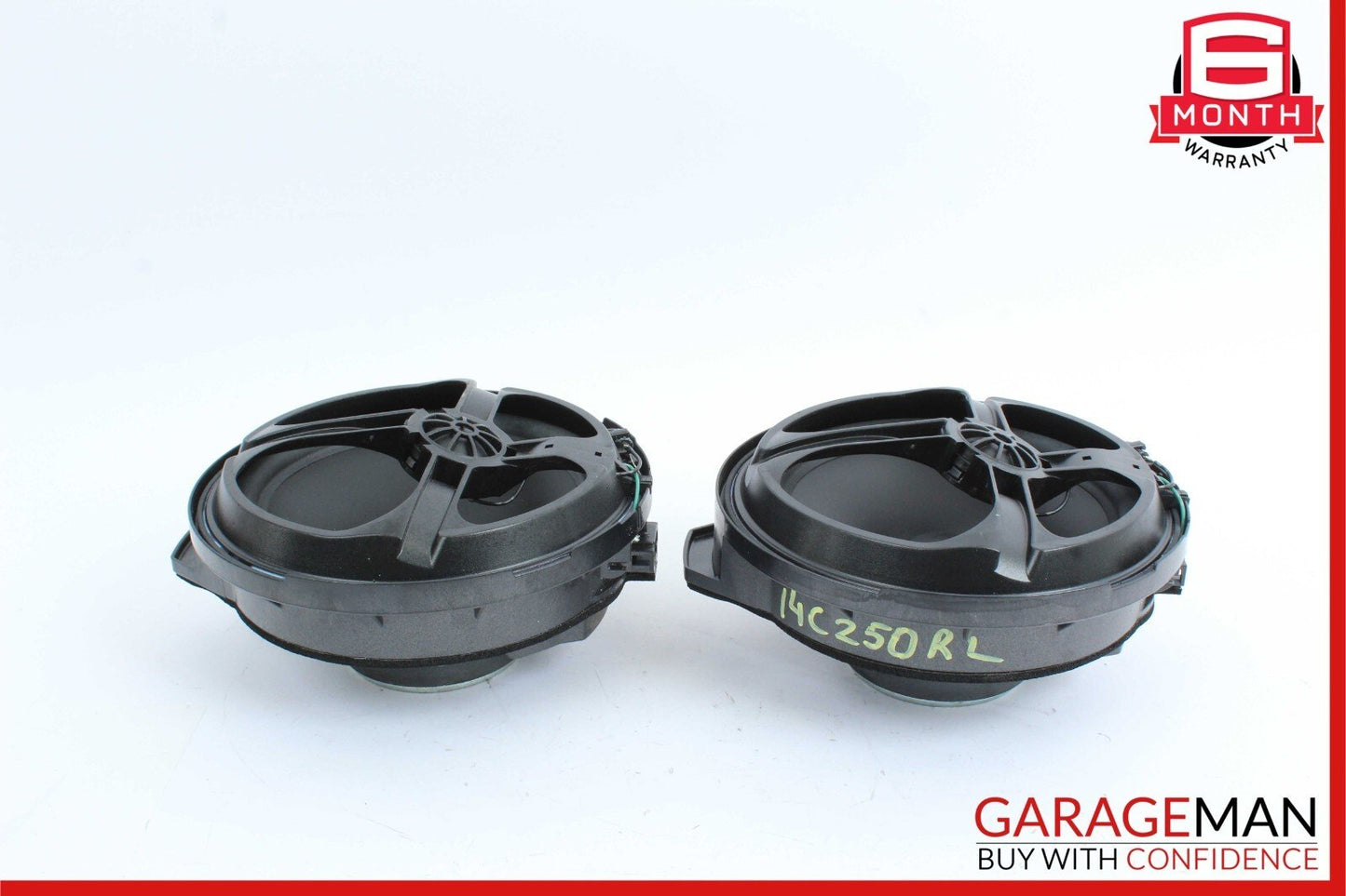 08-14 Mercedes W204 C250 Sedan Rear Left and Right Side Door Speaker Set of 2