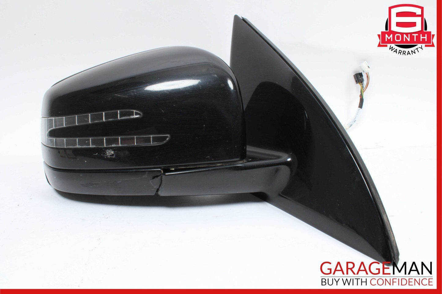 11-13 Mercedes W251 R350 Front Right Passenger Side Mirror Door Rear View Black