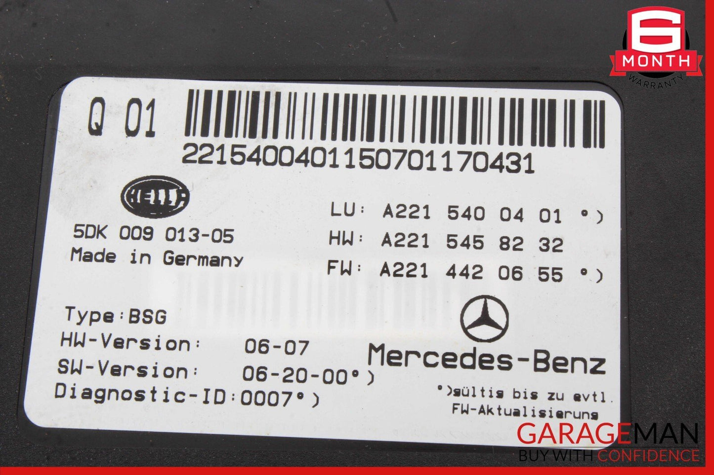 07-14 Mercedes W216 CL550 S350 Electric Power Supply Fuse Box Module Unit OEM