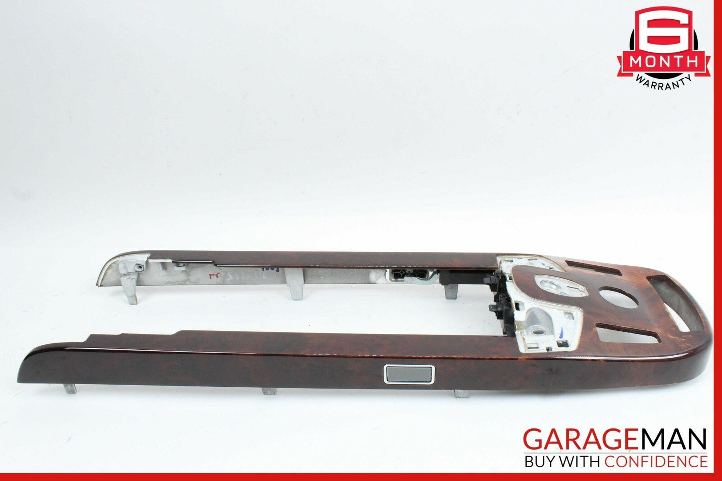 07-09 Mercedes W221 S450 S550 Center Console Armrest Trim Bezel Panel Wood OEM