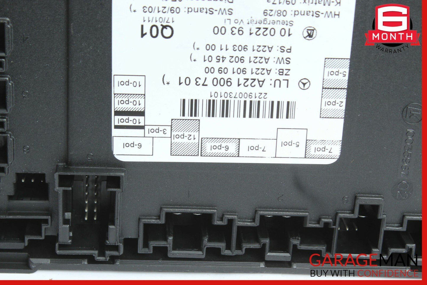 07-13 Mercedes W221 S600 S65 AMG Front Left Door Control Module 2219007301 OEM